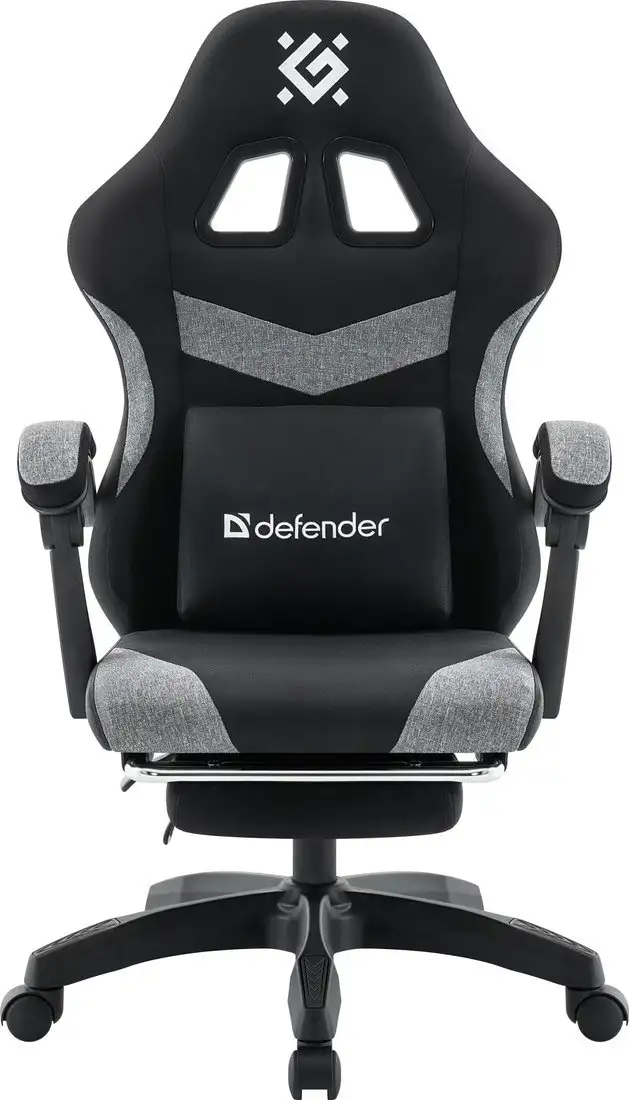 Игровое (геймерское) кресло Defender Runa Pro (черный/серый) – фото товара