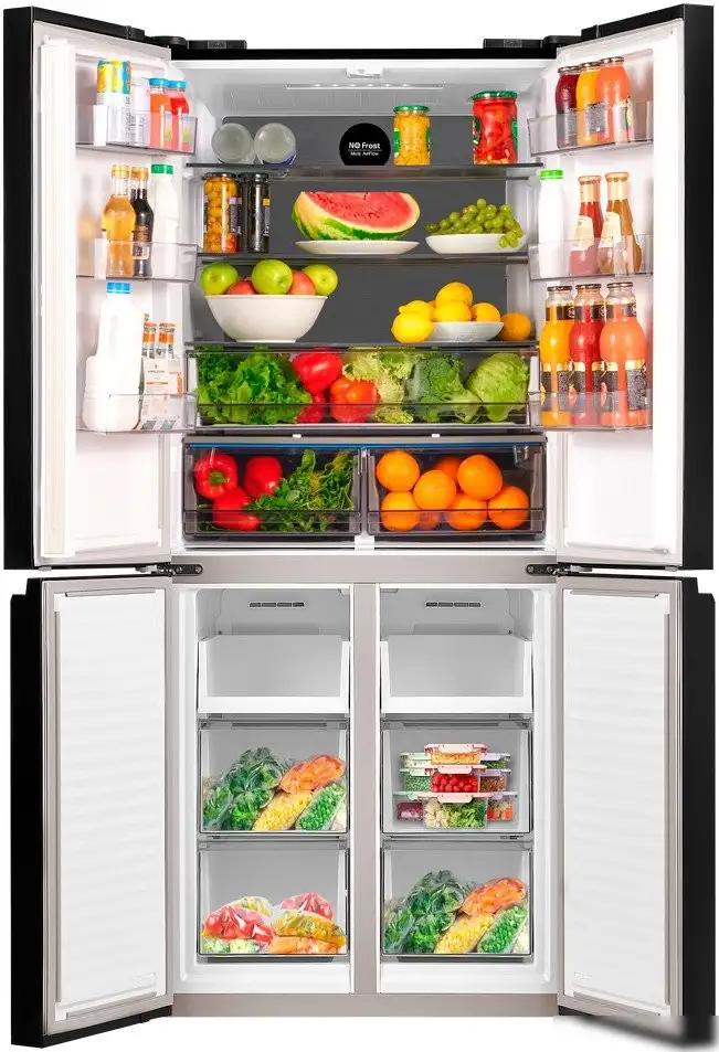 Четырёхдверный холодильник MAUNFELD MFF183NFBE - фото товара