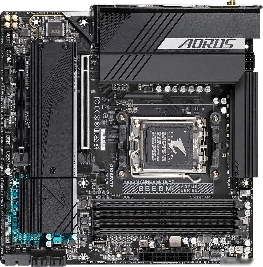 Материнская плата Gigabyte B650M Aorus Elite AX (rev. 1.2) – фото товара