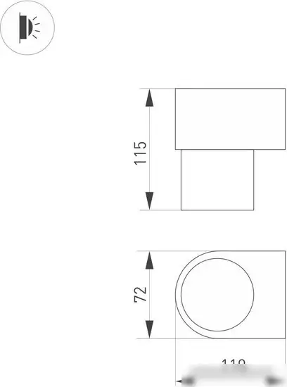 Бра Arlight SP-SPICY-WALL-S115x72-6W Day4000 033581 – фото товара