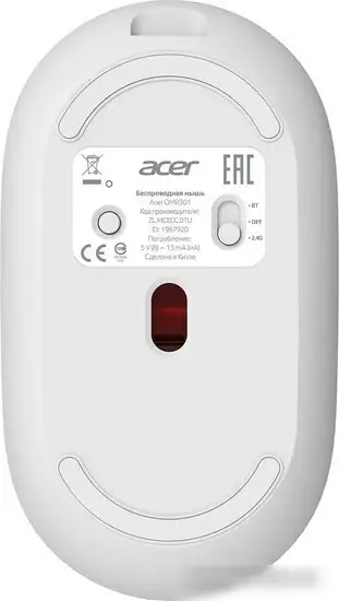 Мышь Acer OMR301 (белый) – фото товара