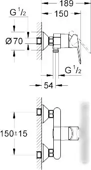 Смеситель Grohe BauEdge 23333000 - фото товара