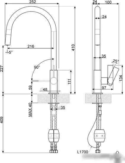 Смеситель Smeg MRMG4DCR - фото товара
