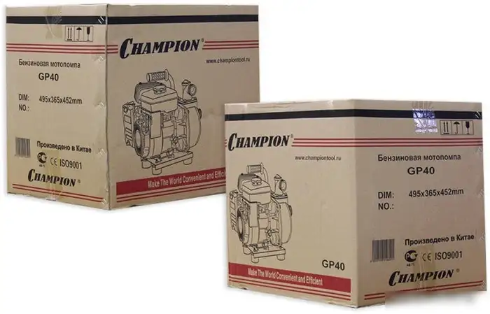 Мотопомпа Champion GP40 - фото товара