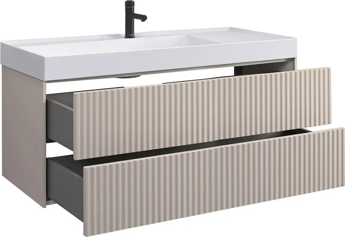 Belux Тумба под умывальник Сиртаки НП 120-02 (180, светлый миндаль матовый) – фото товара