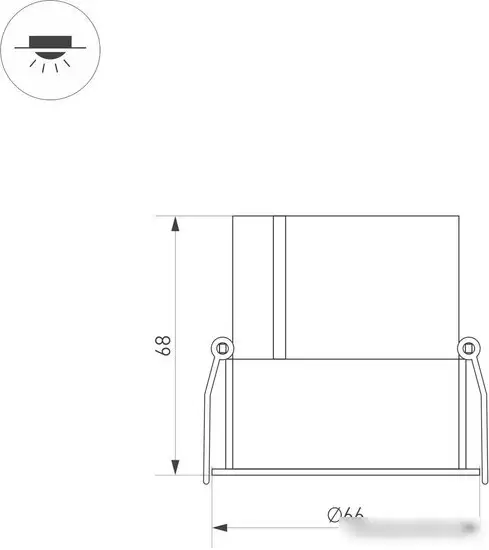 Точечный светильник Arlight MS-ATLAS-BUILT-R66-15W Warm3000 035465 – фото товара