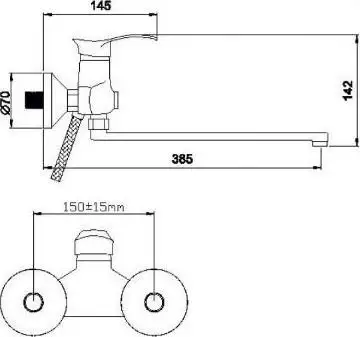 Смеситель Wisent WP23001 - фото товара