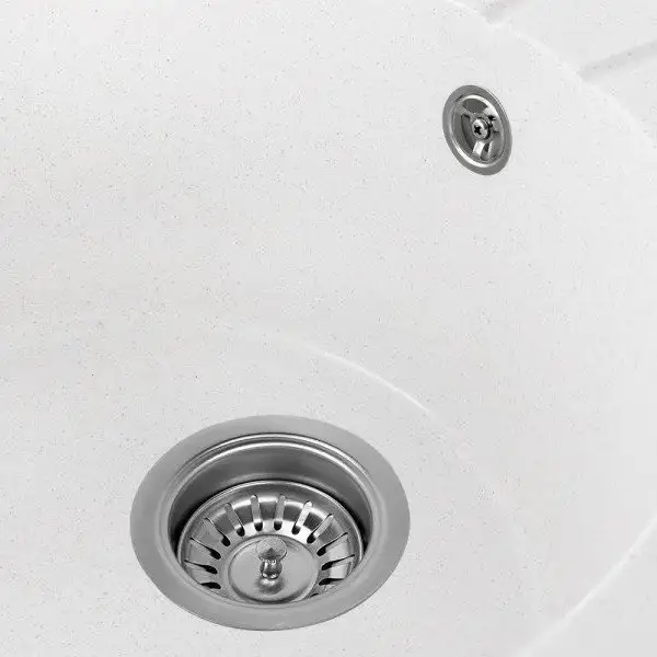 Кухонная мойка Saniteco Pura (белый с сифоном) - фото товара