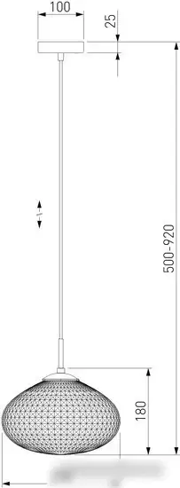 Подвесная люстра Евросвет 50263/1 темно-серый – фото товара