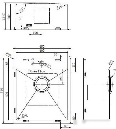 Кухонная мойка ZorG ZRE 4551 - фото товара