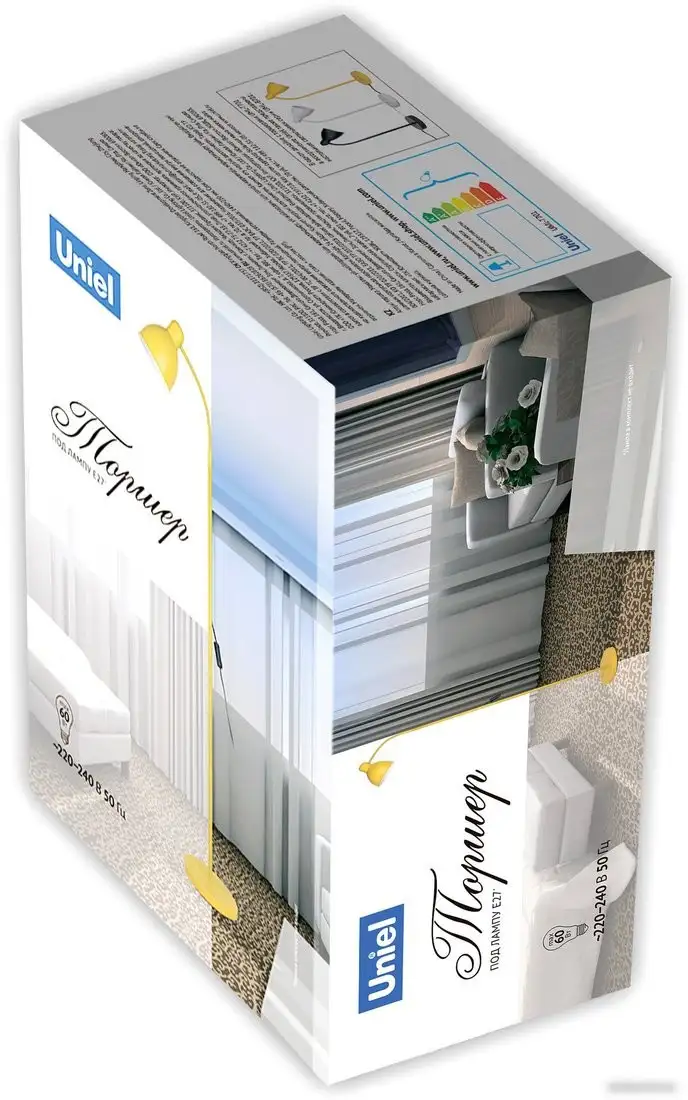 Торшер Uniel UML-T701 E27 WHITE UL-00010189 – фото товара