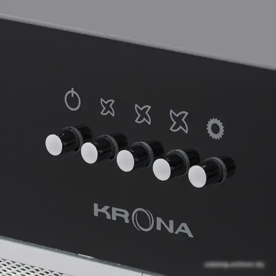 Кухонная вытяжка Krona Sintia 600 White PB (черный) - подробное фото Кухонная вытяжка Krona Sintia 600 White PB (черный) - фото товара
