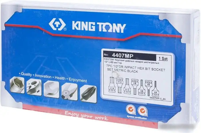 Набор торцевых головок King Tony 4407MP (7 предметов) – фото товара