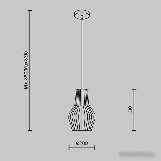 Maytoni Roots MOD191PL-01W – фото товара