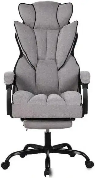 Игровое (геймерское) кресло King Style Pluffy Fabric Black (серый) – фото товара