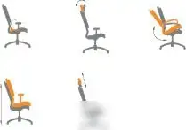 Офисное кресло CHAIRMAN CH633 (ткань, черный пластик/черный) – фото товара