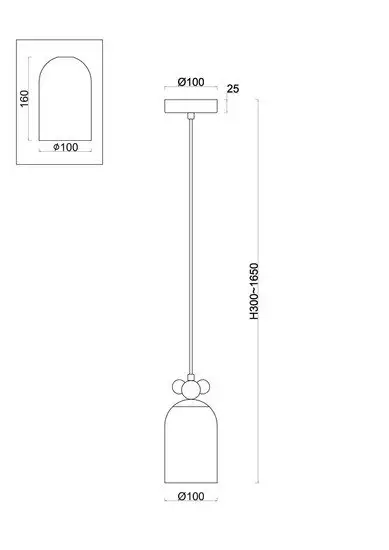 Подвесная люстра Freya Pitch FR5365PL-01CH – фото товара