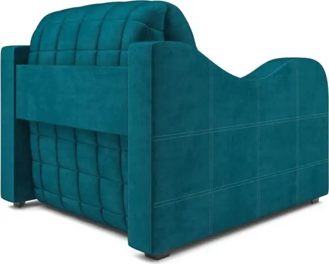 Кресло-кровать Мебель-АРС Барон №4 НПБ (бархат, синий/зеленый Star Velvet 43 Black Green)
