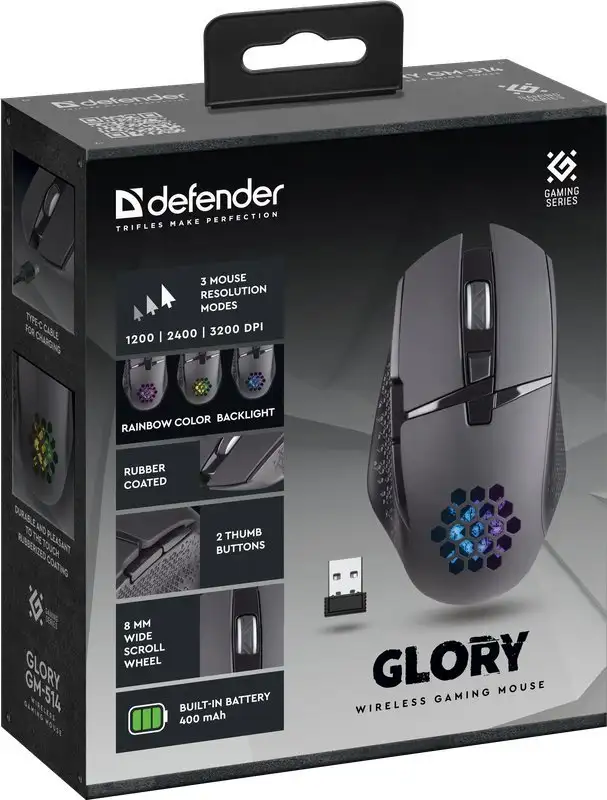 Игровая мышь Defender Glory GM-514 (черный) – фото товара