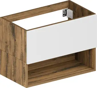 ЗОВ Тумба под умывальник Кито-2 100 2K100LA0MWM (аттик/белый матовый) – изображение в каталоге