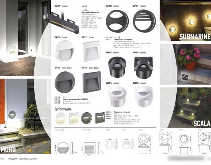 Тротуарный встраиваемый светильник Novotech Scala 358095 – фото товара