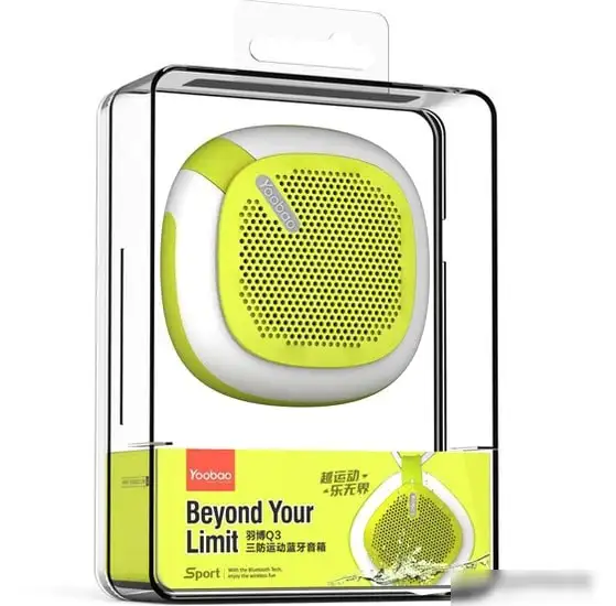 Беспроводная колонка Yoobao Q3 (салатовый) – фото товара