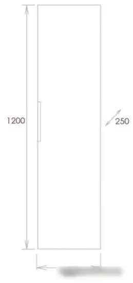 Мебель для ванных комнат Onika Шкаф-полупенал Девис 30.10У 403071 – фото товара