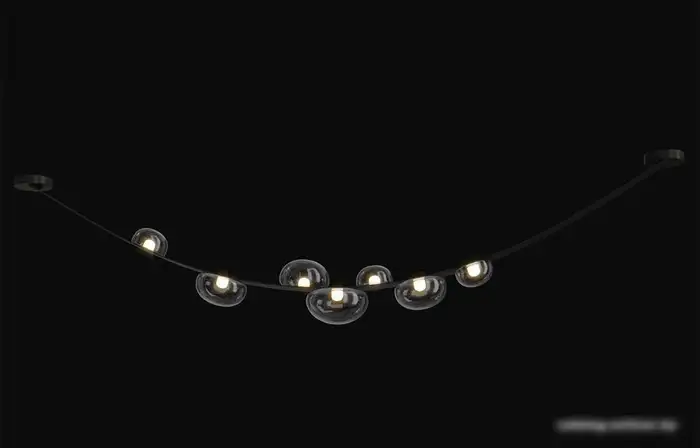Подвесная люстра Crystal Lux BOSQUE SP7 L3000 BLACK – фото товара