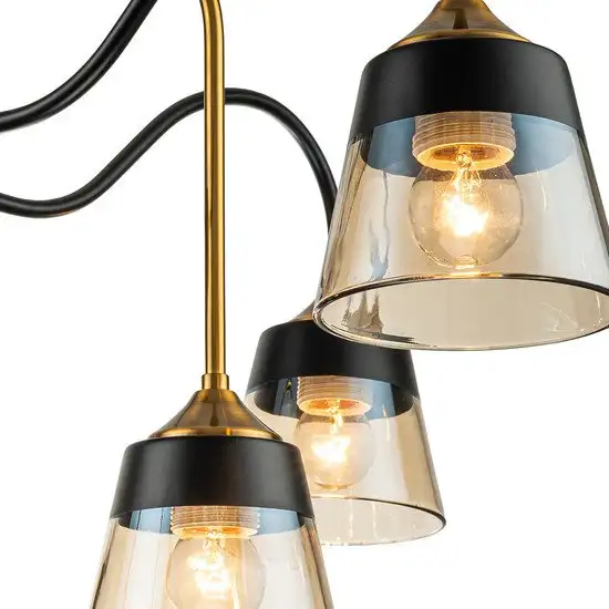 Подвесная люстра Escada 1147/8P (Black/Brass) – фото товара