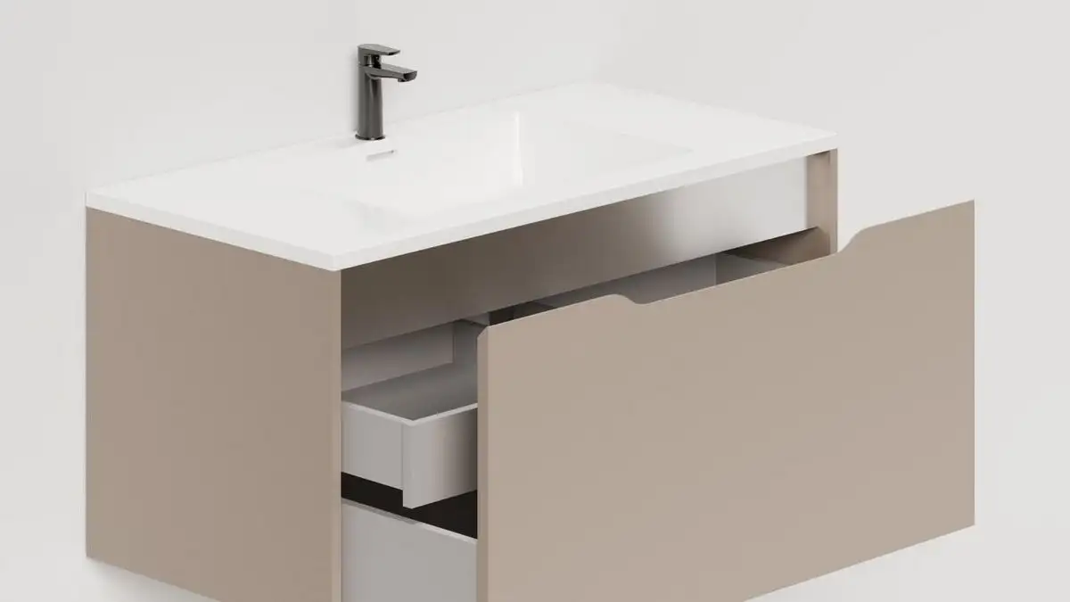 Salini Тумба под умывальник Smile 80 S800T (серо-коричневый) – фото товара