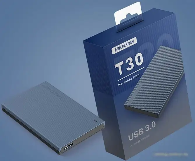 Внешний накопитель Hikvision T30 HS-EHDD-T30(STD)/1T/BLUE/OD 1TB (синий) – фото товара