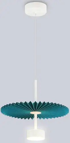 Подвесная люстра Ambrella LH72611 WH/GR (белый/бирюзовый) – изображение в каталоге