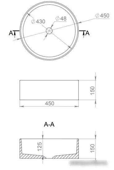Умывальник Salini Armonia 130112SM - фото товара
