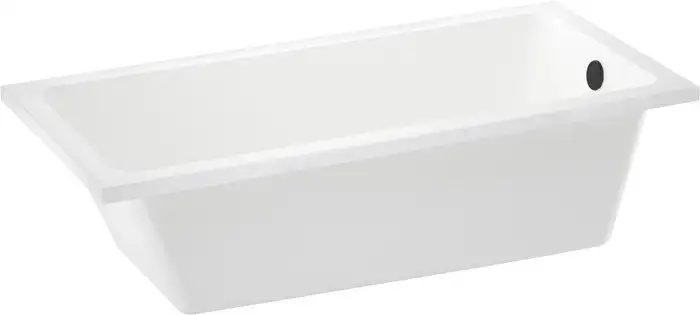 Ванна Wellsee FreeDom 150x80 231101003 (встраиваемая ванна белый глянец, сифон-автомат матовый черный) - фото товара