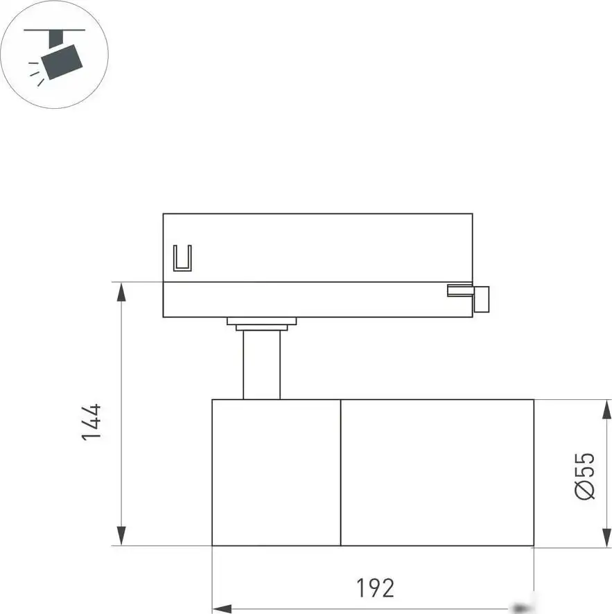Трековый светильник Arlight LGD-Artemis-Track-4TR-R55-12W Day4000 048320 – фото товара