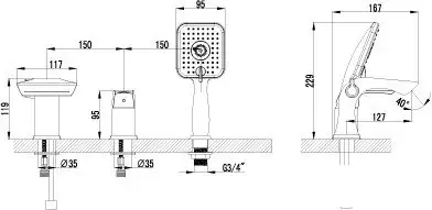 Смеситель Lemark UNIT LM4545C - фото товара