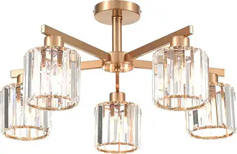 Люстра средней высоты Escada Adorn 692/5P E27*60W Сopper – изображение в каталоге