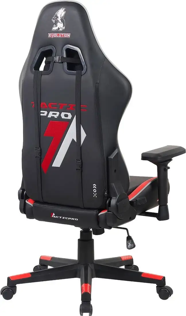 Игровое (геймерское) кресло Evolution Tactic PRO Special edition D3 (черный/красный) – фото товара
