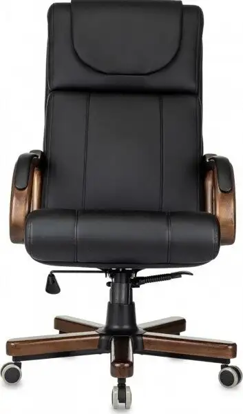 Офисное кресло Бюрократ T-9933Walnut (черный, экокожа) – фото товара