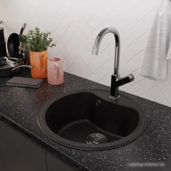 Кухонная мойка Mixline ML-GM09 551805 (ультра-черный) - фото товара