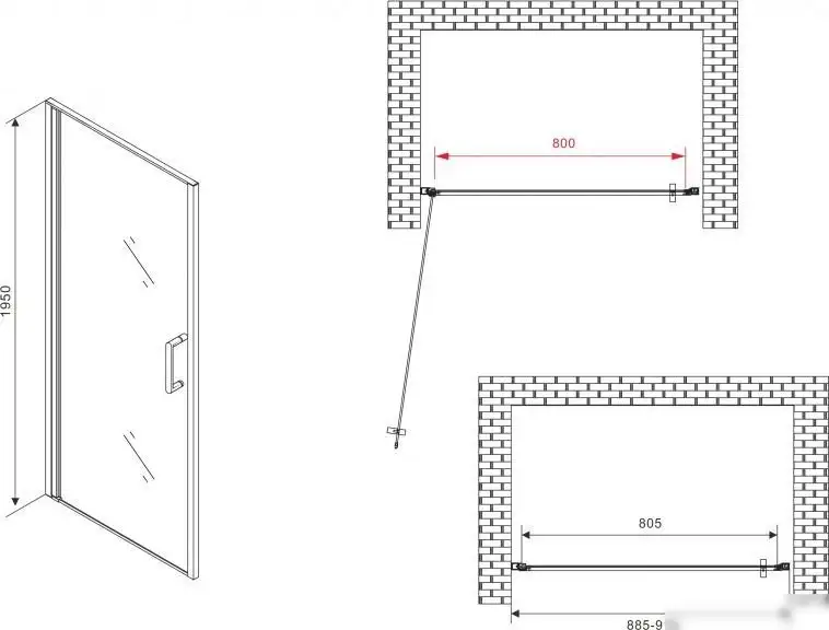 Душевая дверь Abber Sonnenstrand AG04090 - фото товара