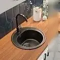 Кухонная мойка GranFest Rondo 510 (черный) - фото товара
