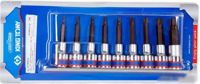 Набор торцевых головок King Tony 4119PR10 (9 предметов) – фото товара