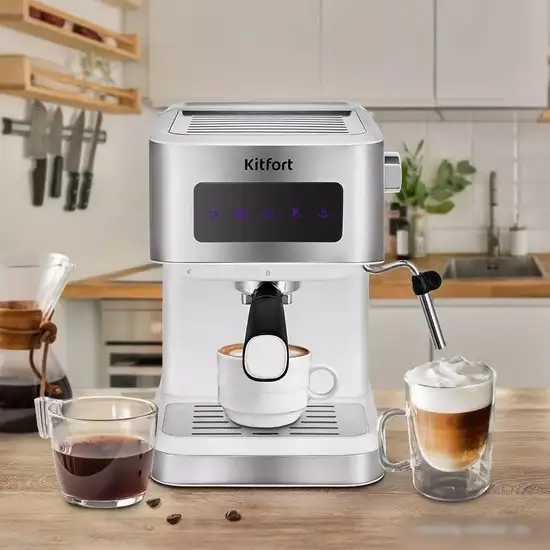 Рожковая бойлерная кофеварка Kitfort KT-7139 - фото товара