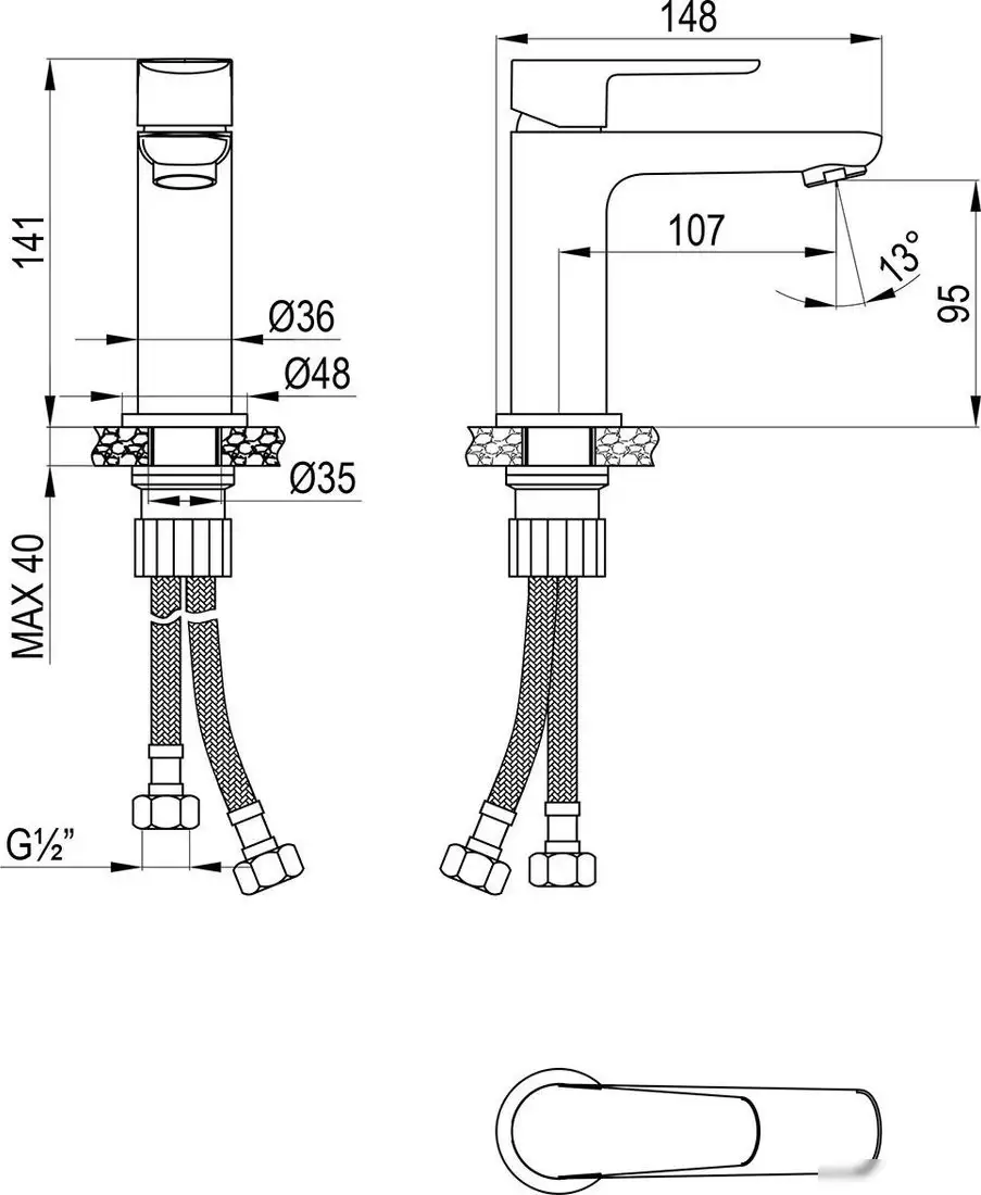 Смеситель Decoroom DR29011 - фото товара