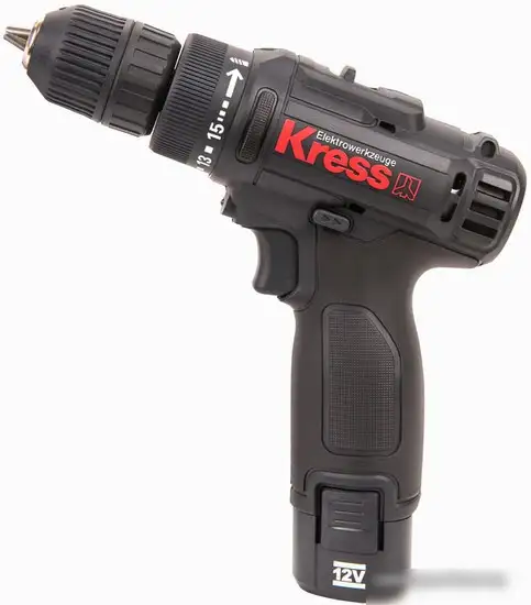 Дрель-шуруповерт Kress KU201.2 (с 2-мя АКБ, сумка) – фото товара