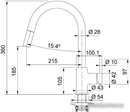 Смеситель Franke Lina 115.0626.084 (миндаль) - фото товара