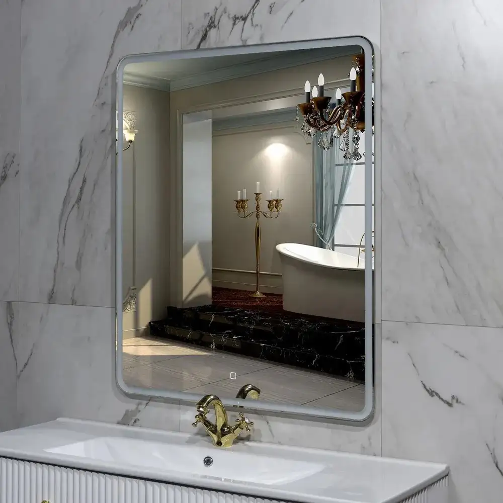 Пекам Зеркало Marta 1 80x100 marta1-80x100s (с подсветкой и сенсором на прикосновение) – фото товара