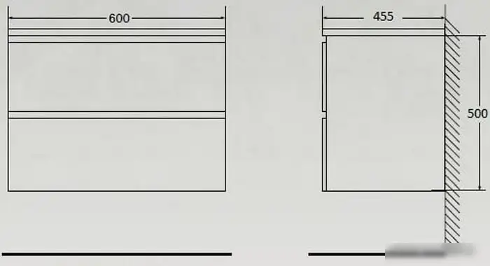 Мебель для ванных комнат BelBagno Тумба под умывальник ALBANO-600-2C-SO-BL – фото товара