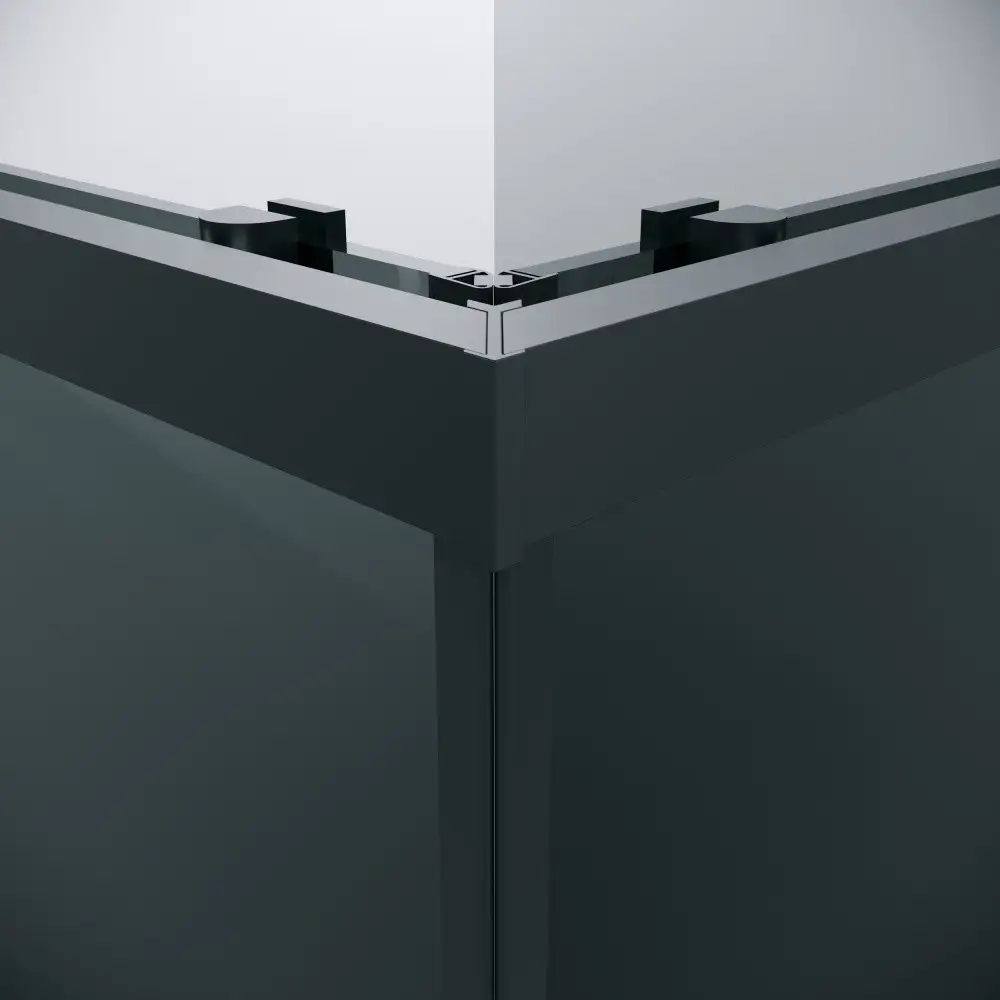 Душевой уголок Grossman Cosmo 90x90x195 300.K33.02.9090.21.10 (черный матовый/тонированное стекло) - фото товара